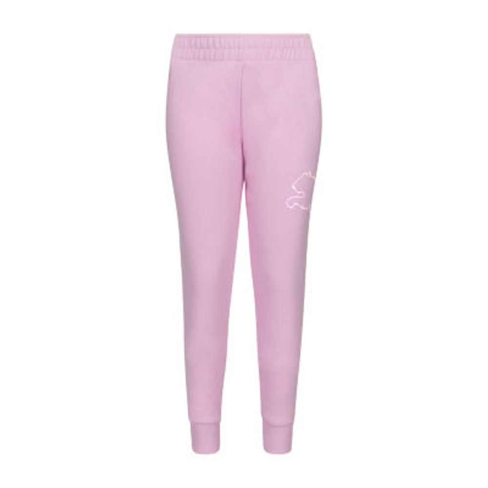 PUMA Big Girls Jogger Cuffed Fleece Sweatpant