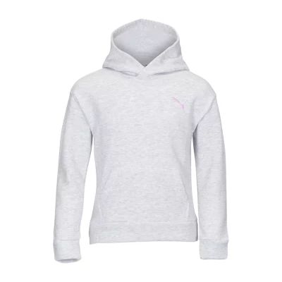 PUMA Big Kid Girls Long Sleeve Fleece Hoodie