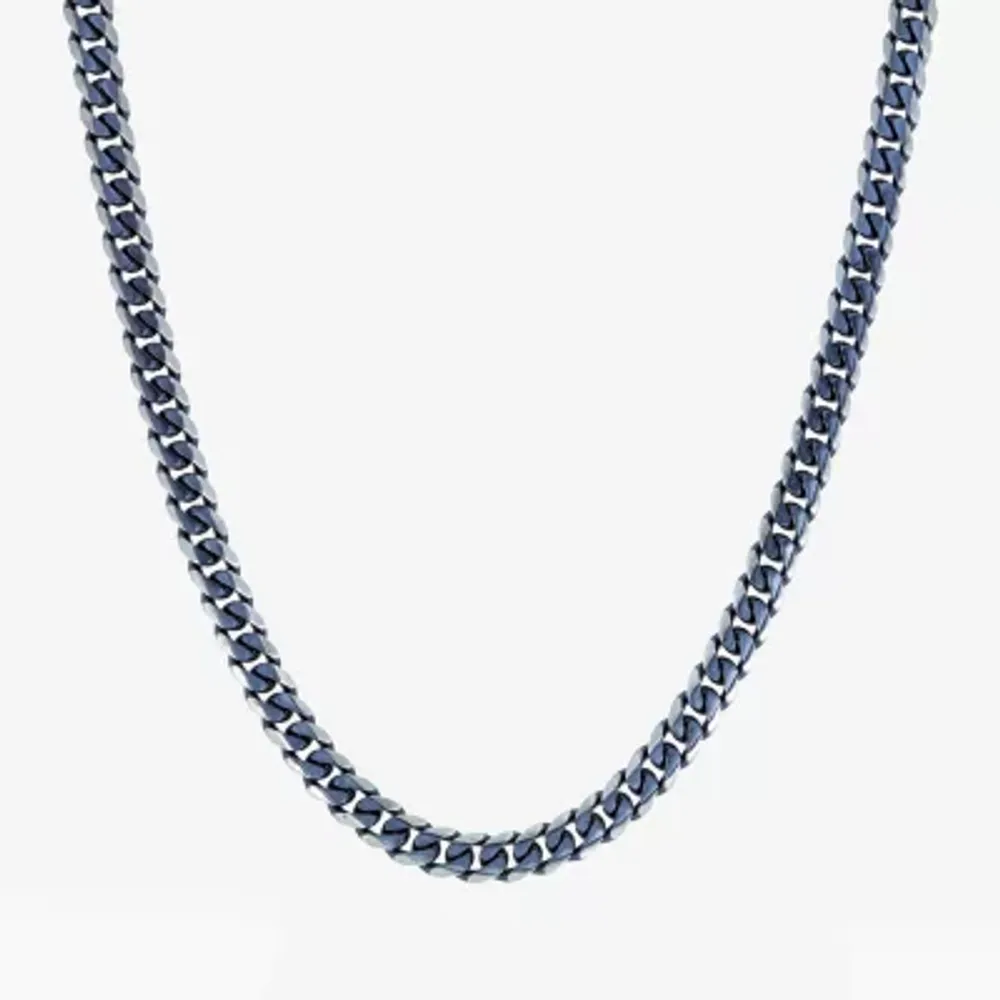 20 Inch Mens Stainless Steel Curb Chain Necklace