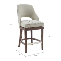 Madison Park Marshall Dining Room Collection Counter Height Upholstered Bar Stool