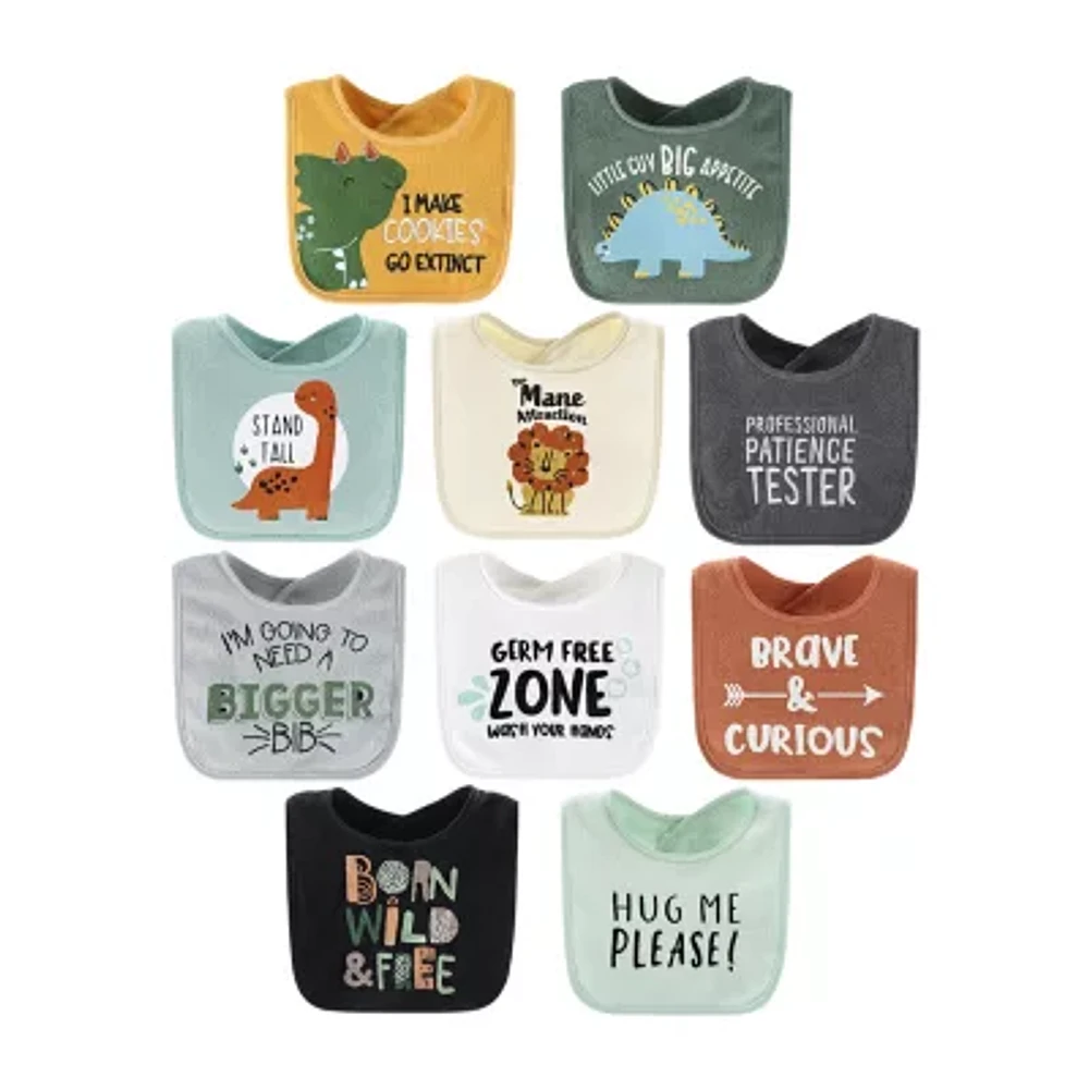 The Peanutshell Boys 10-pc. Bib