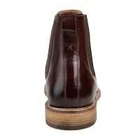 Thomas And Vine Mens Corbin Stacked Heel Chelsea Boots