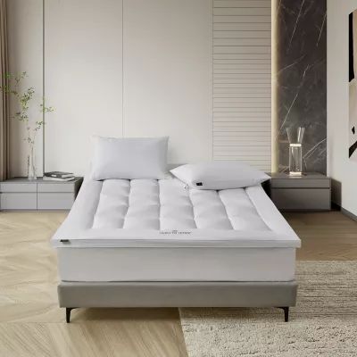 Farm To Home Organic Blended Cotton Down Alternative Mattress Pad