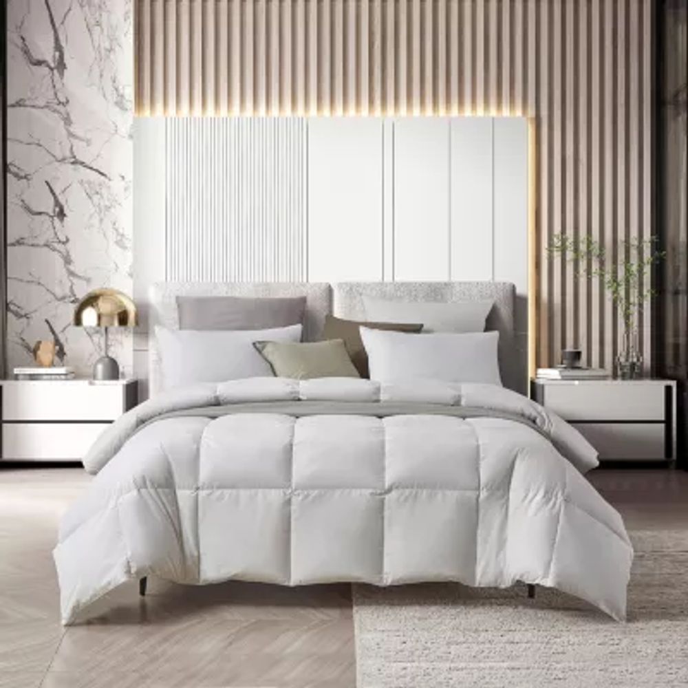 Farm To Home Organic Blended Cotton All Season White Feather And Down Comforter
