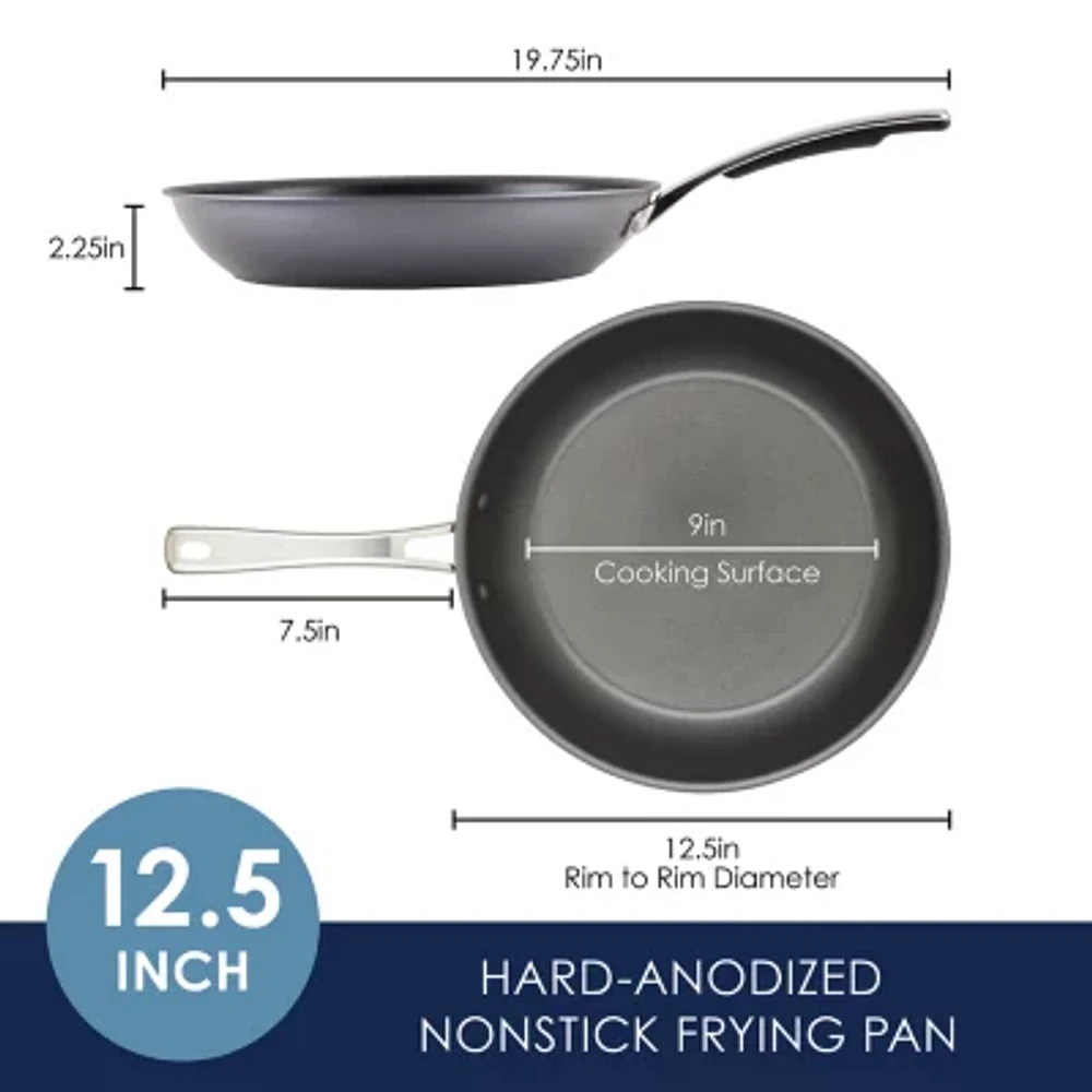 Rachael Ray Cook + Create Hard Anodized 12.5" Non-Stick Frying Pan