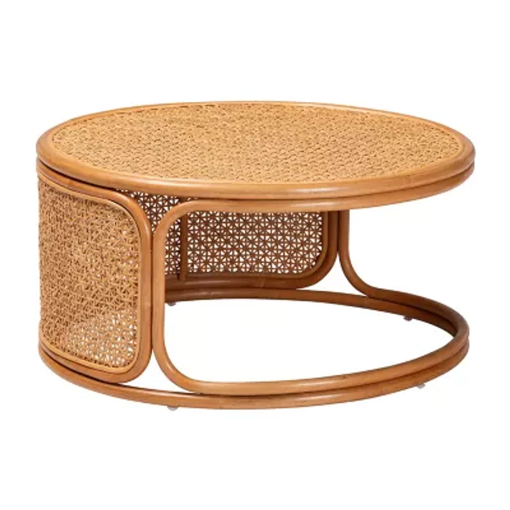 Eldon Rattan Coffee Table