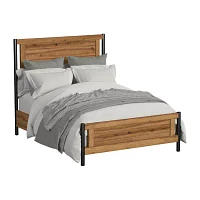 Norcross Queen Panel Bed in Hickory