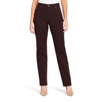 Gloria Vanderbilt Amanda Womens Mid Rise Straight Leg Regular Fit Jean