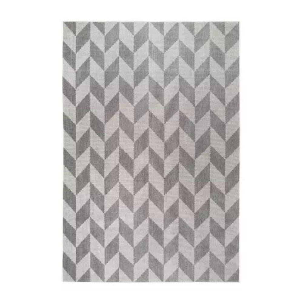 Nicole Miller Patio Country Calla Geometric Loomed Rectangular Outdoor Area Rug