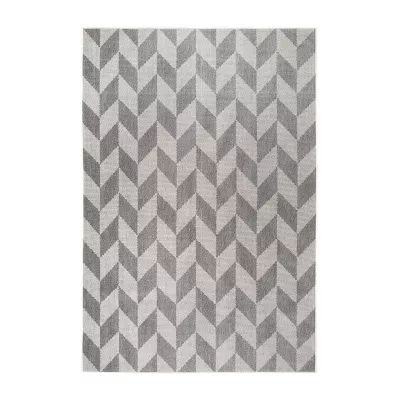 Nicole Miller Patio Country Calla Geometric Loomed Rectangular Outdoor Area Rug