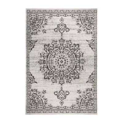 Nicole Miller Patio Country Azalea Medallion Loomed Rectangular Outdoor Area Rug