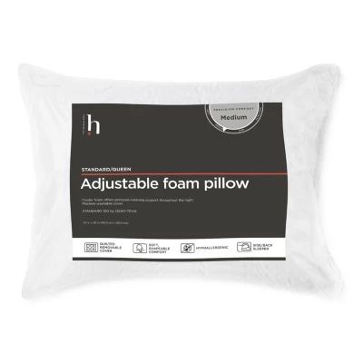 Home Expressions Adjustable Foam Pillow