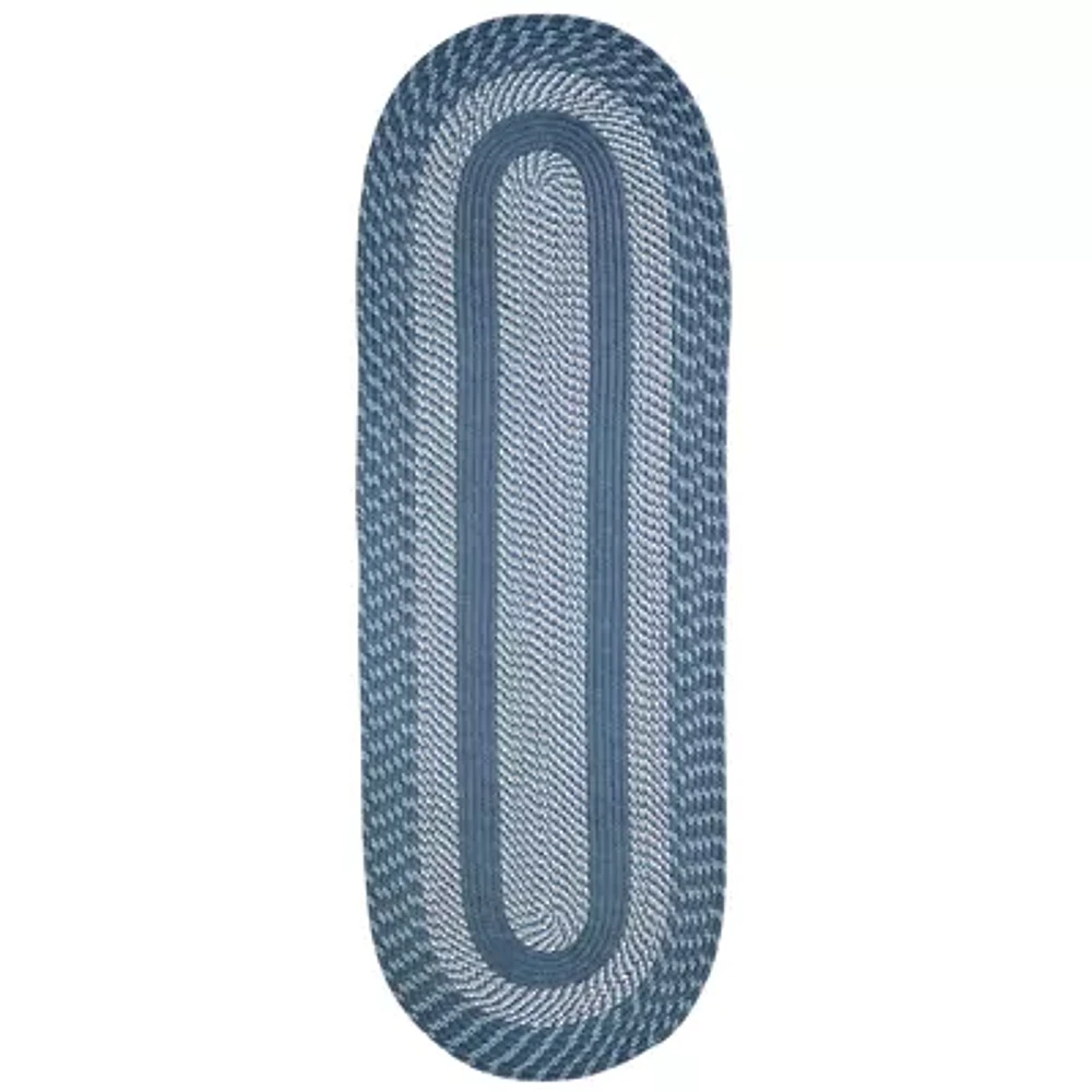 Better Trends Newport Braid Oval Runner Rug