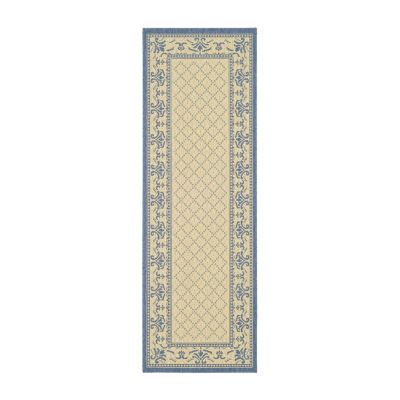 Safavieh Courtyard Collection Alden Oriental Indoor/Outdoor Runner Rug