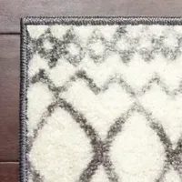 Maples Distressed Diamond Washable Rectangle Indoor Rugs