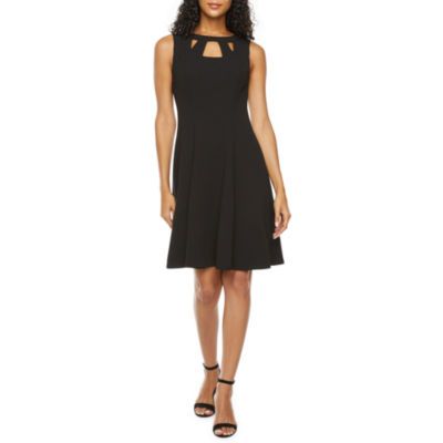Alyx Womens Sleeveless Fit + Flare Dress