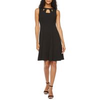 Alyx Womens Sleeveless Fit + Flare Dress