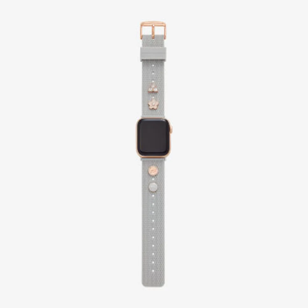 Skechers Apple Watch Compatible Unisex Adult Gray Watch Band Srs6004