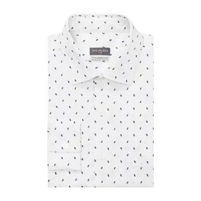 Van Heusen Big Mens Regular Fit Stretch Fabric Wrinkle Free Long Sleeve Dress Shirt