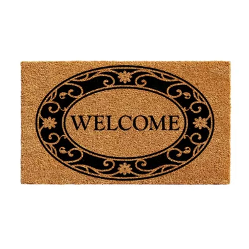 Calloway Mills Plantation Welcome Outdoor Rectangular Doormat