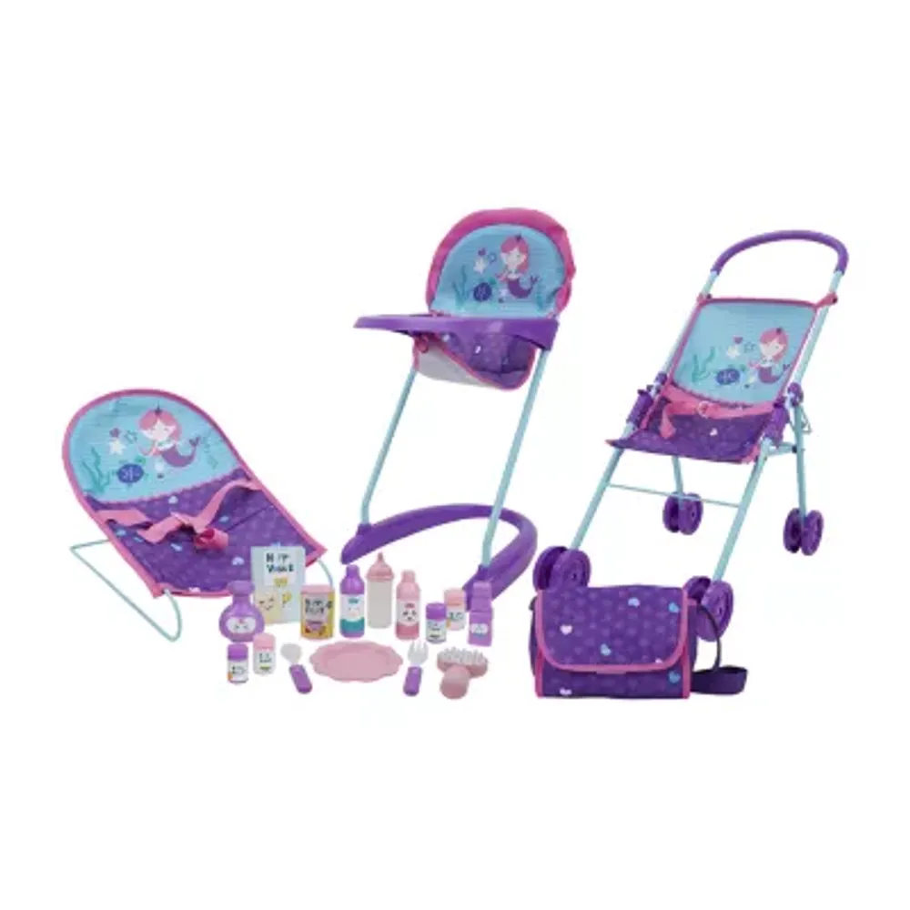 509 Mermaid 19 Piece Set Doll Travel Feed Sleep N Play Set Baby Play