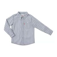 Levi's Big Kid Boys Long Sleeve Cuffed Sleeve Regular Fit Button-Down Shirt
