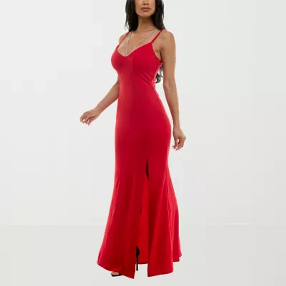 Trixxi Womens Sleeveless Juniors Bodycon Dress