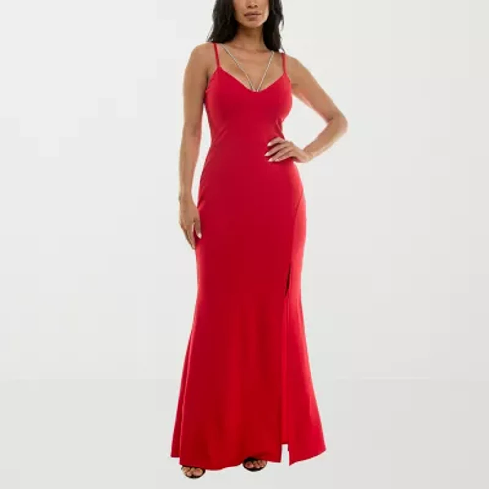 Trixxi Womens Sleeveless Juniors Bodycon Dress