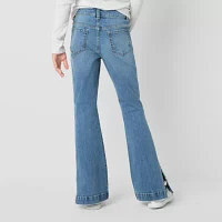 Thereabouts Little & Big Girls Embellished Flare Leg Jean