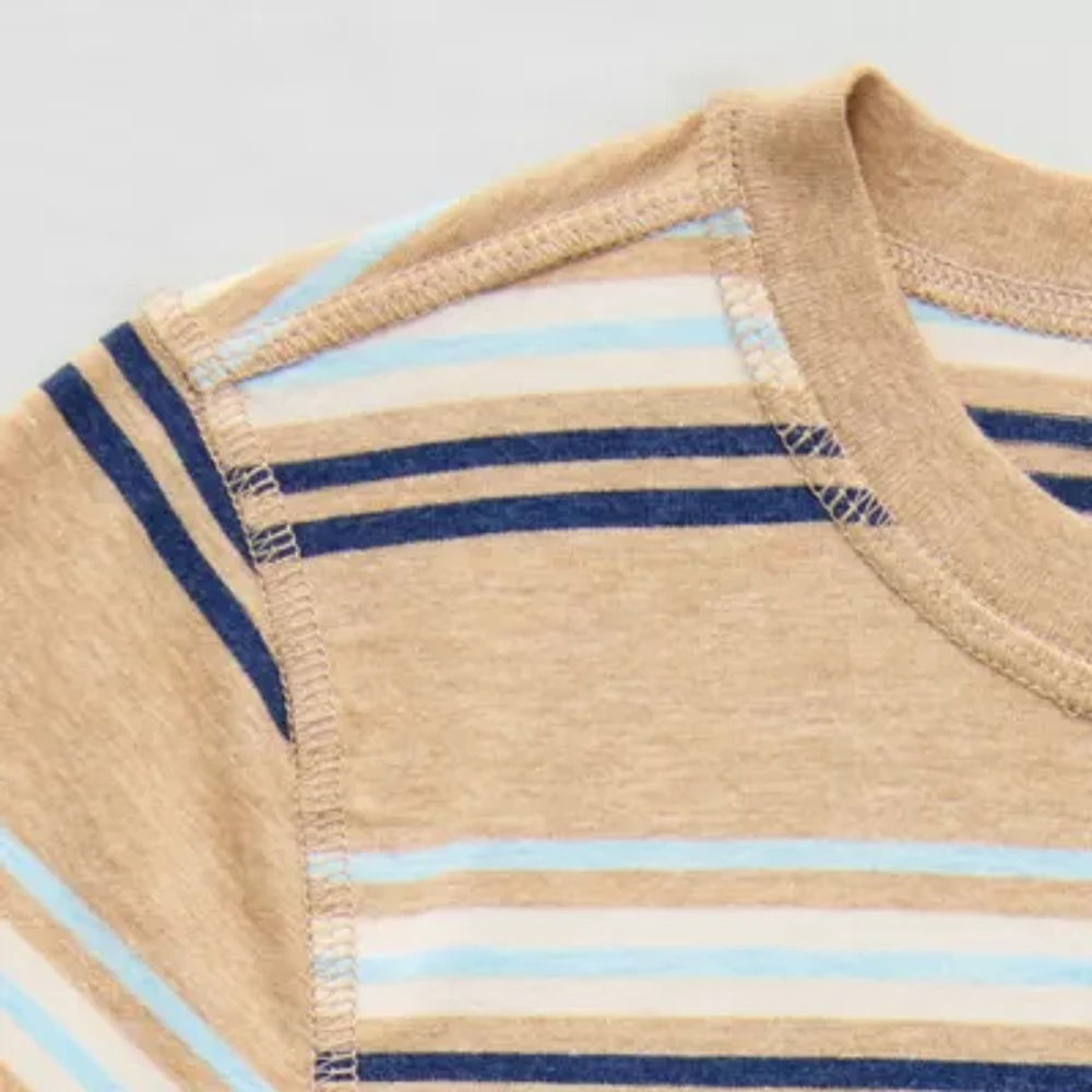 Thereabouts Little & Big Kid Boys Easy-on + Easy-off Sensory Friendly Crew Neck Short Sleeve Adaptive T-Shirt