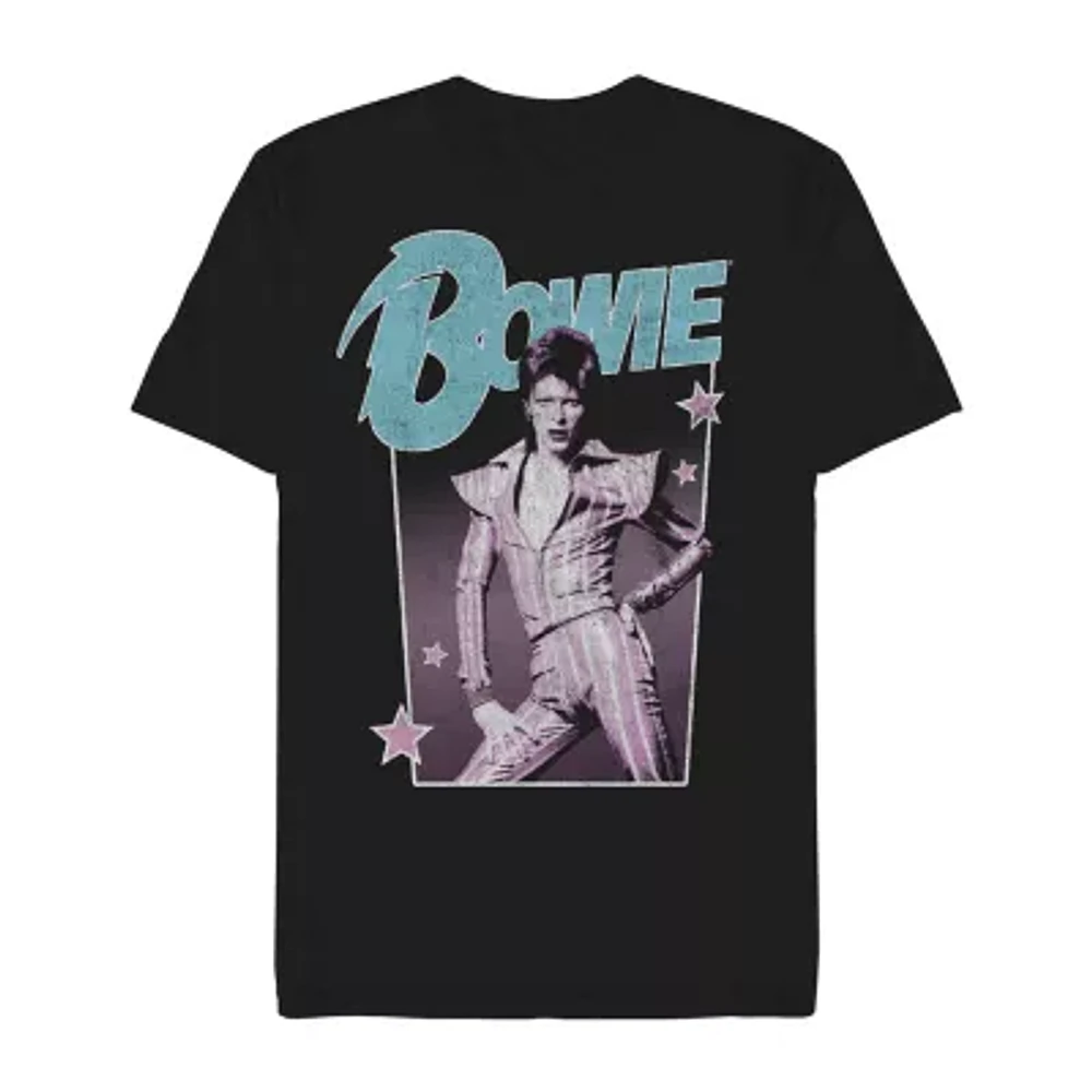 Mens Short Sleeve Bowie Graphic T-Shirt