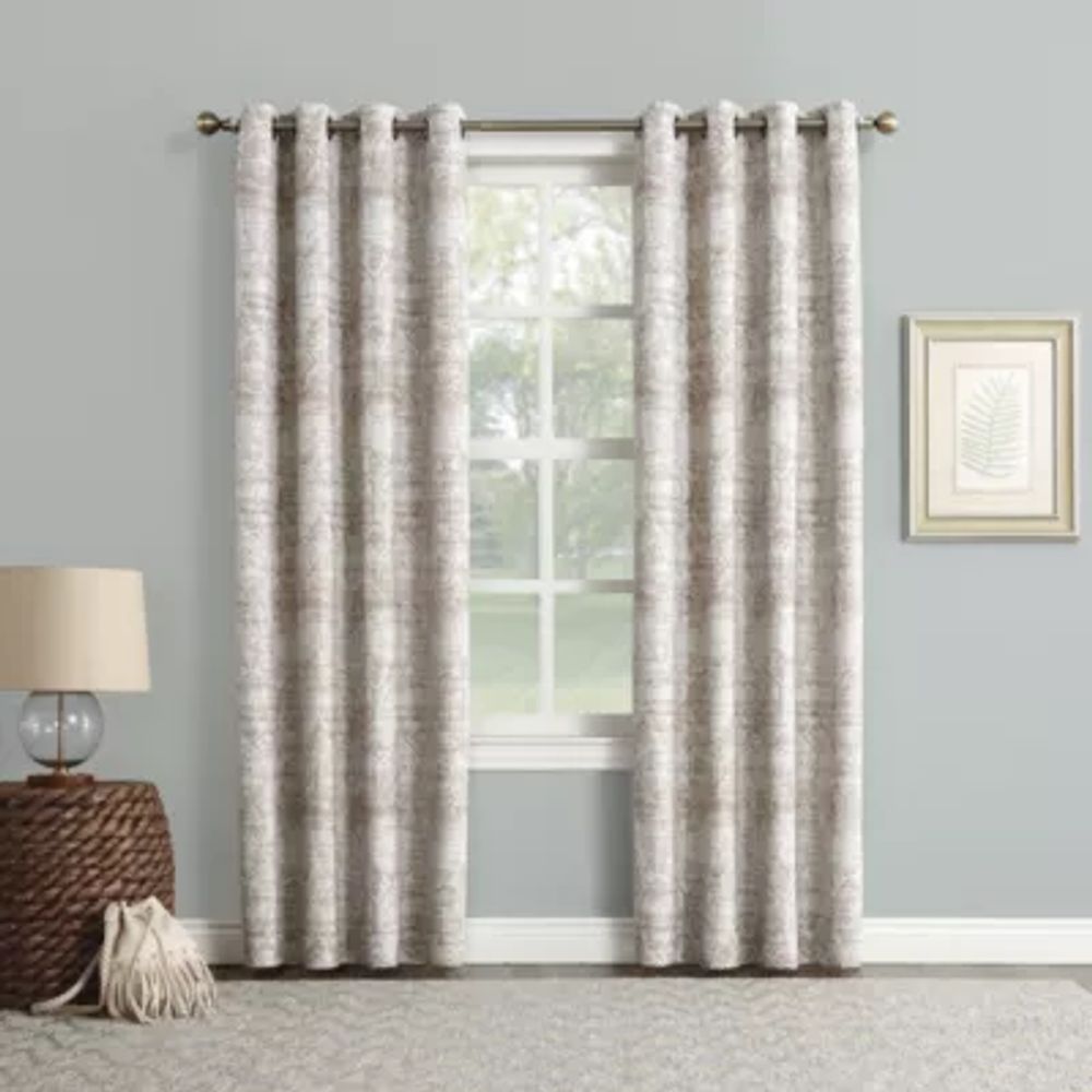 Sun Zero Darren Grommet Top Energy Saving Blackout Single Curtain Panel