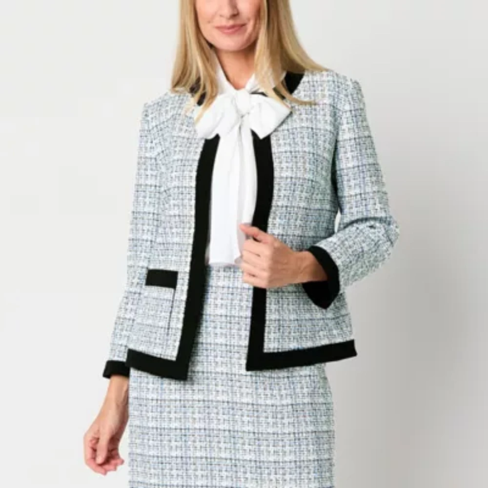Black Label by Evan-Picone Womens Classic Fit Suit Jacket