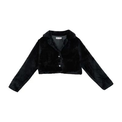 Knit Works Little & Big Kid Girls Faux Fur Midweight Puffer Coat