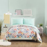 Makers Collective Elizabeth Olwen Mayflower Blush Quilt Set 3-pc. Reversible Quilt Set
