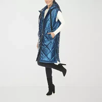 White Mark Womens Water Resistant Midweight Puffer Vest