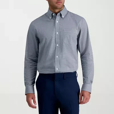 Haggar Mens Classic Fit Long Sleeve Dress Shirt