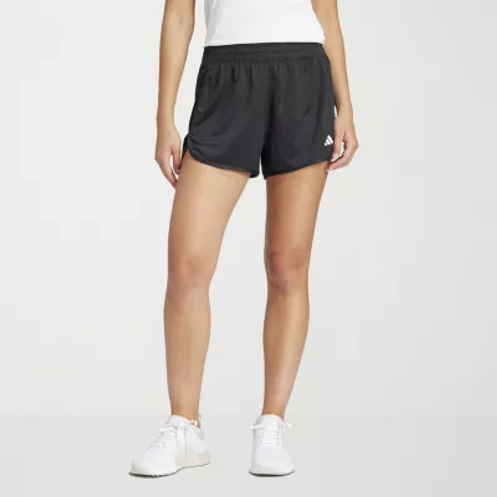 adidas Womens Mid Rise Moisture Wicking Active Pull-On Short