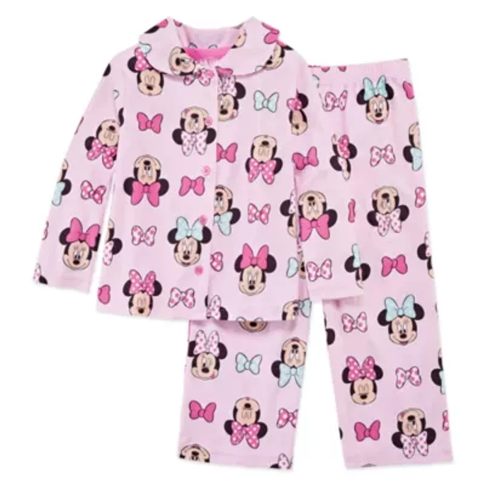 Disney Collection Toddler Girls Long Sleeve 2-pc. Pajama Sets