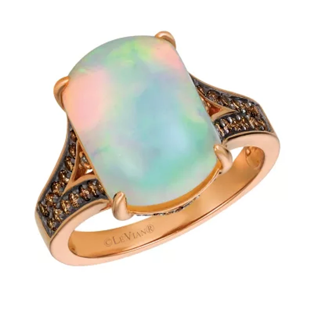 Le Vian® Grand Sample Sale™ Ring featuring Neopolitan Opal™ Chocolate Diamonds® and Vanilla Diamonds® set in 14K Strawberry Gold®