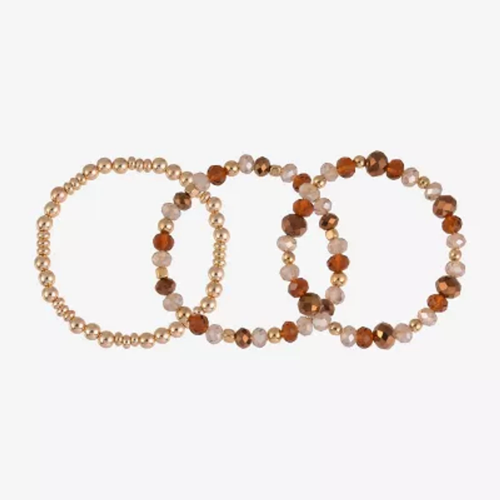 Mixit Gold Tone Womens 3-pc. Bracelet Set