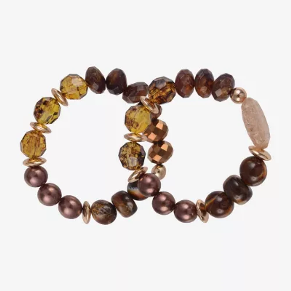 Mixit Gold Tone Womens 2-pc. Bracelet Set