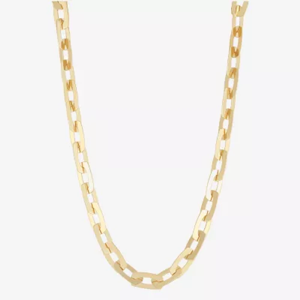 Mia Oro Womens 14K Gold 18 Inch Link Necklace