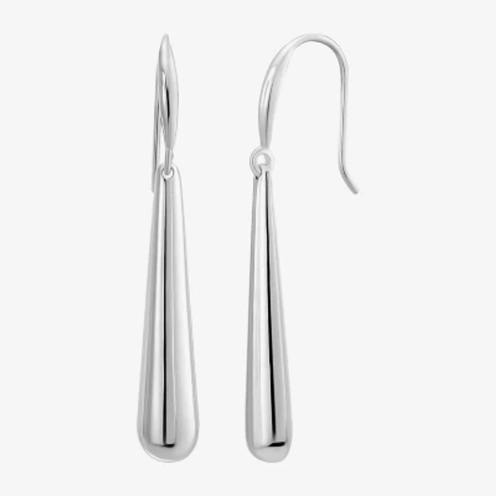 Womens Sterling Silver Drop Earrings