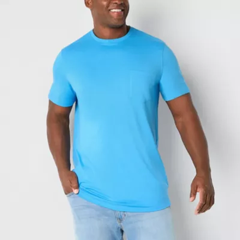 St. John's Bay Super Soft Mens Crew Neck Short Sleeve Quick Dry Big and Tall T-Shirt