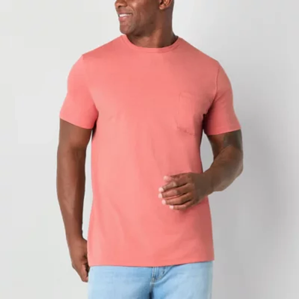 St. John's Bay Super Soft Mens Crew Neck Short Sleeve Quick Dry Big and Tall T-Shirt