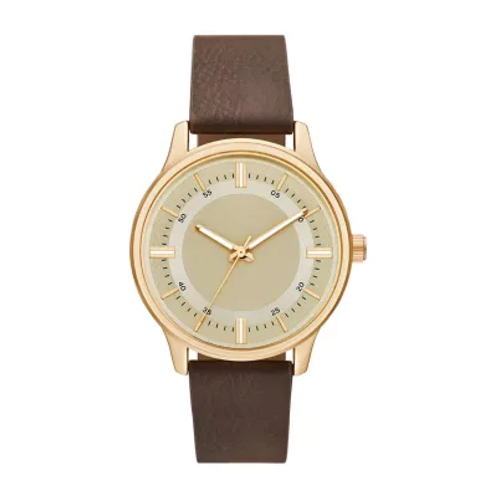 Mens Brown Strap Watch Fmdjo227