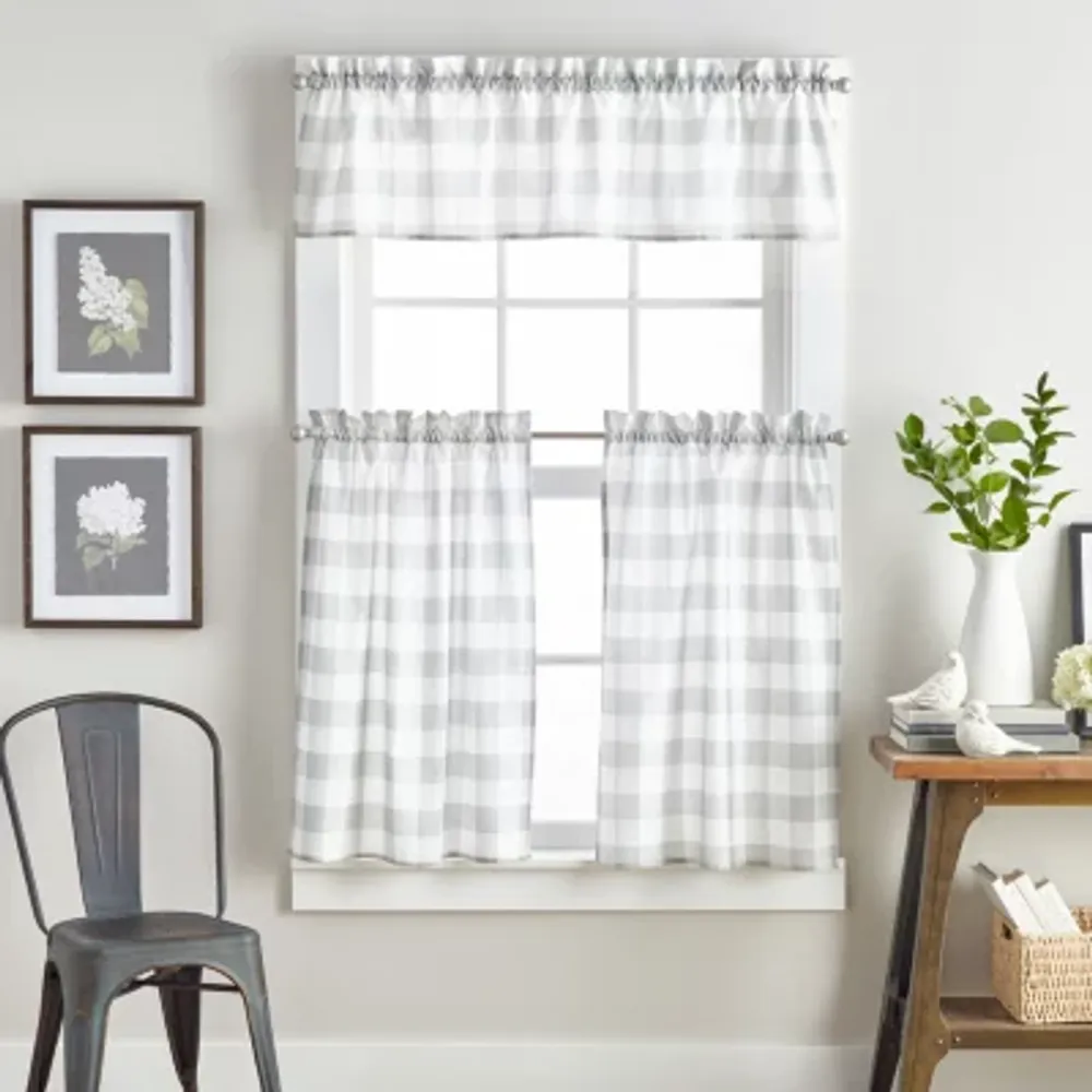 CHF Buffalo Check 3-pc. Rod Pocket Window Tier