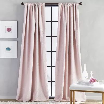 CHF Bloomsbury Rod Pocket Light-Filtering Single Curtain Panel