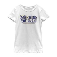Little & Big Kid Girls Crew Neck Short Sleeve Classic Fit Black Panther Graphic T-Shirt